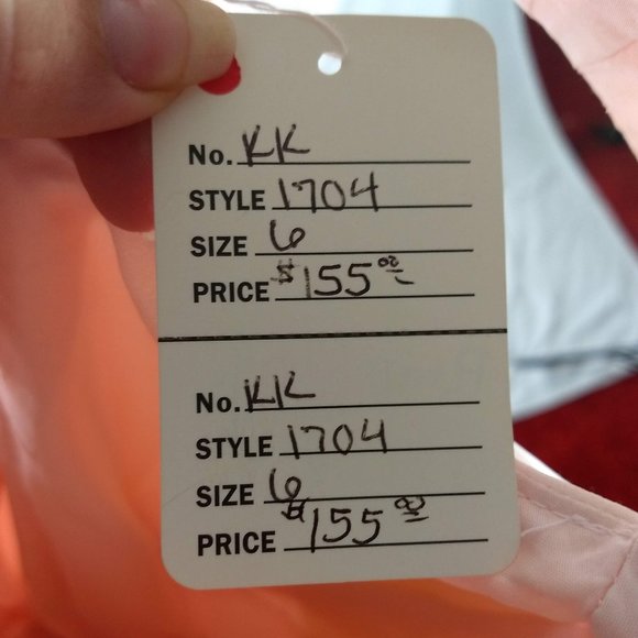 Kanali K #1704 Dress Size 6 Petal Pink A-line New - Picture 11 of 11